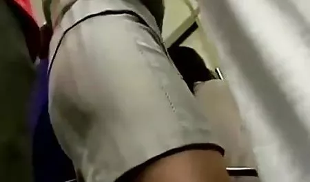 Seductive model in semi-transparent ball gown