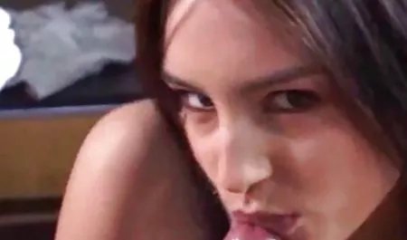 Skinny girl with flat breasts jumps on a standing horseradish