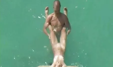 Married couple going to go home after a day at the beach