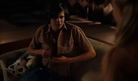 Business lady aged seduced by young office cleaner