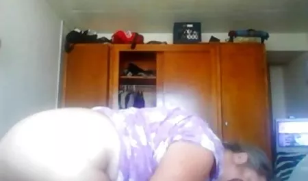 Redhead wife in hat makes her husband blow job