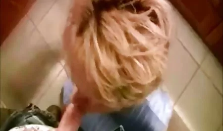 Beautiful calf skillfully touches her pisechku