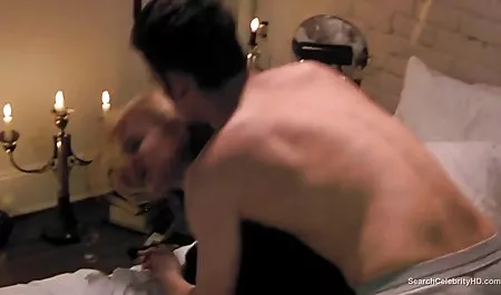 Sexy blonde on heels doing awesome