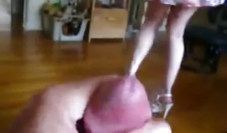 Blonde vulture spies with a man in the kitchen and in the bedroom