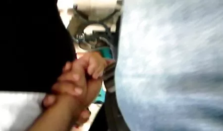 The hidden camera is filmed as the sun-slim girl