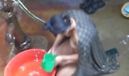 Skinny Rooster working hand with his sticking phallus