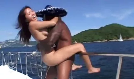 Two chicks in the age actively repent with a young lover