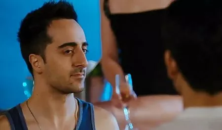 The young kid has kicked the Baba in the shower room