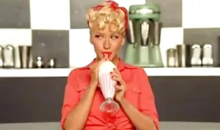 Spanish lesbians caress each other in the bathroom