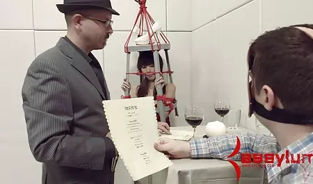 Arwen gold pushes into the anus of the giant black